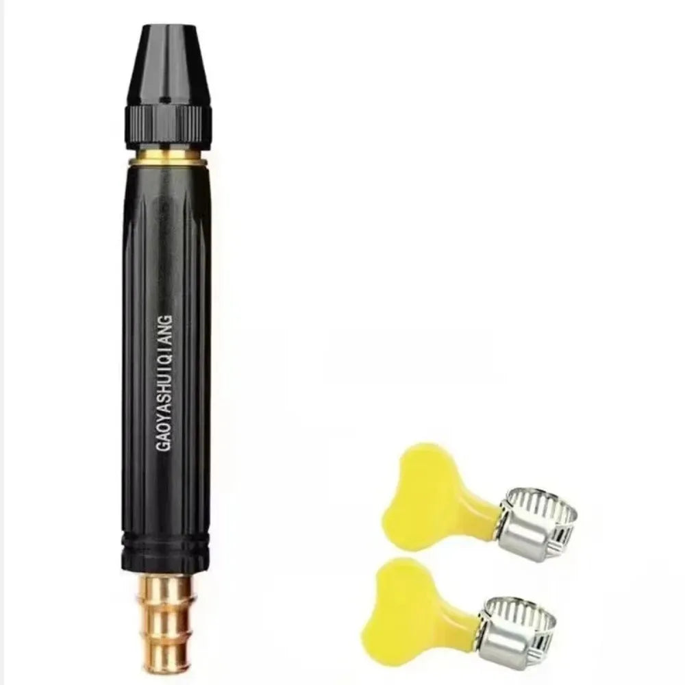 Universal High Pressure Car Wash Gun Easy Install on Water Pipe Multipurpose Tool for Household Cleaning and Plant Irrigation Qme