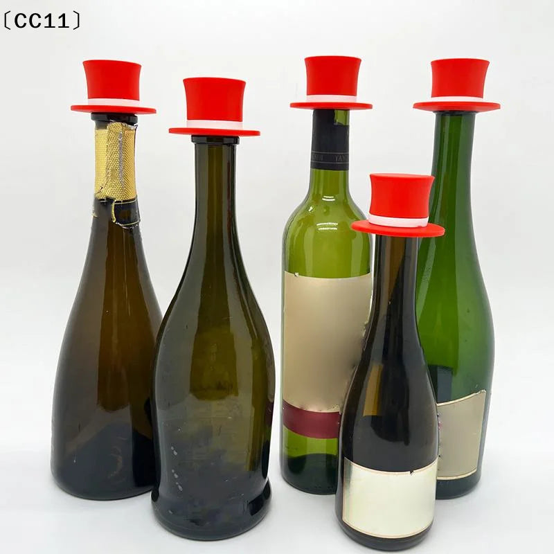 Magic Hat Wine Bottle Stopper Seal Cork Cover Silicone Kitchen Qme