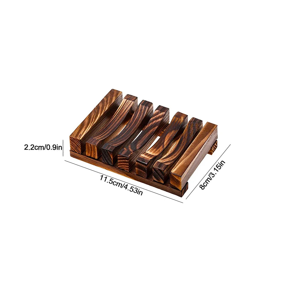 Soap Box Natural Bamboo Dishes Bath Soap Holder Bamboo Case Tray Wooden Prevent Mildew Drain Box Bathroom Washroom Tools Qme B