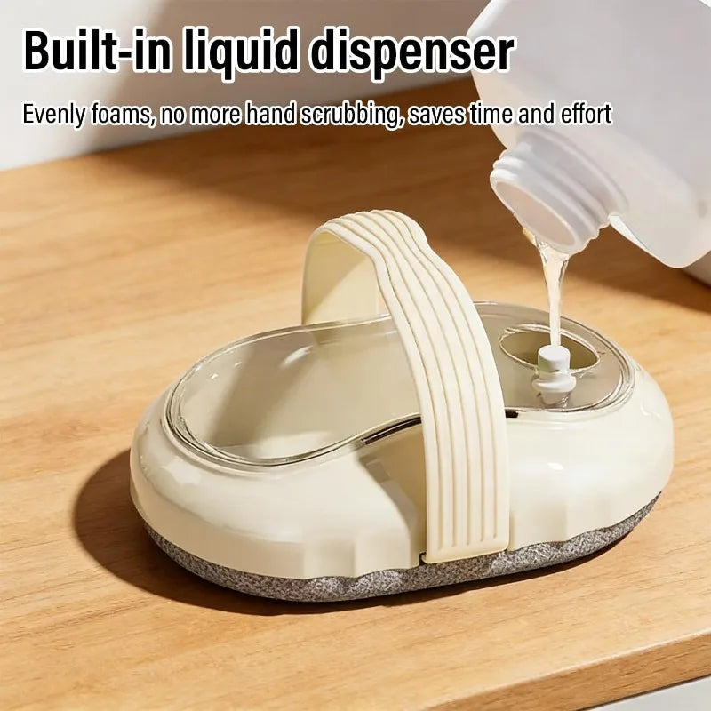 Portable Soft Skin Cleansing Brushes Liquid Dispensing Shower Gel Qme