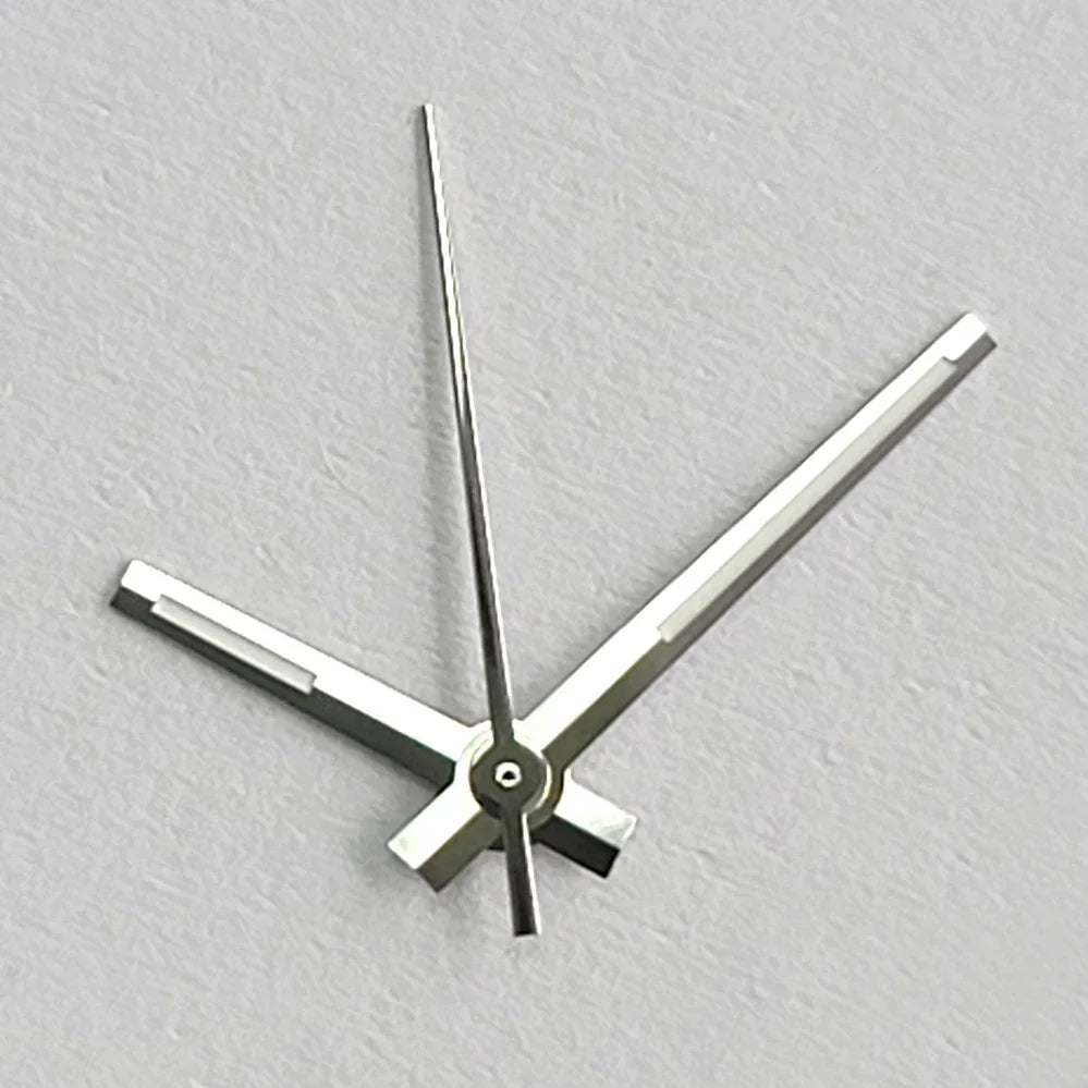 Modified Watch Hands Green Luminous Logbook Needle Silver Gold Rose Watch Accessories for NH35/NH36/4R/7S Movement Qme sliver