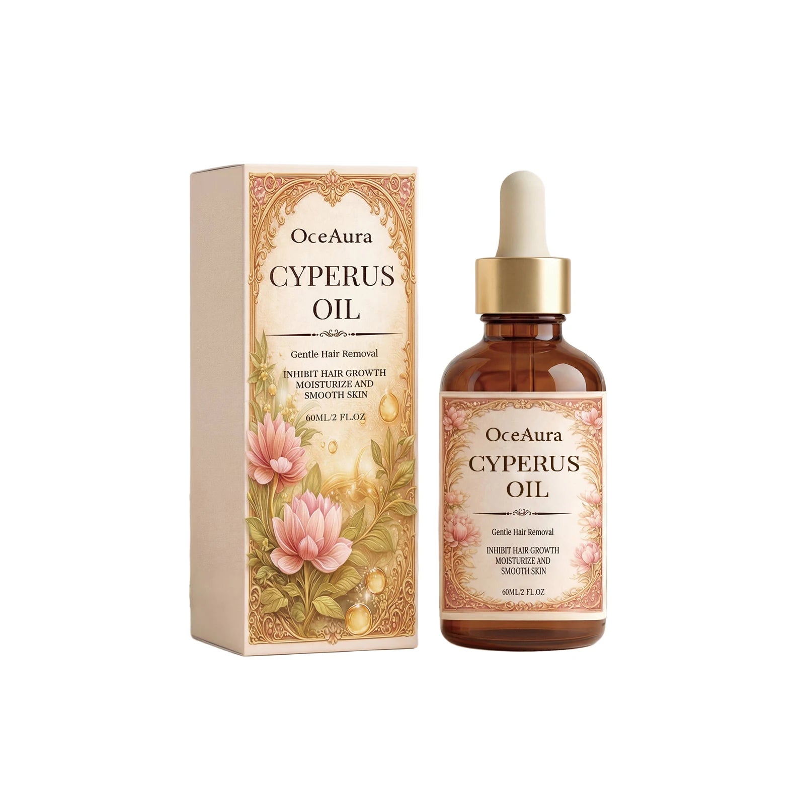 Oceaura Cyperus Rotundus Oil After Hair Removal Body Care Soothe Skin Qme 60ml Boxed