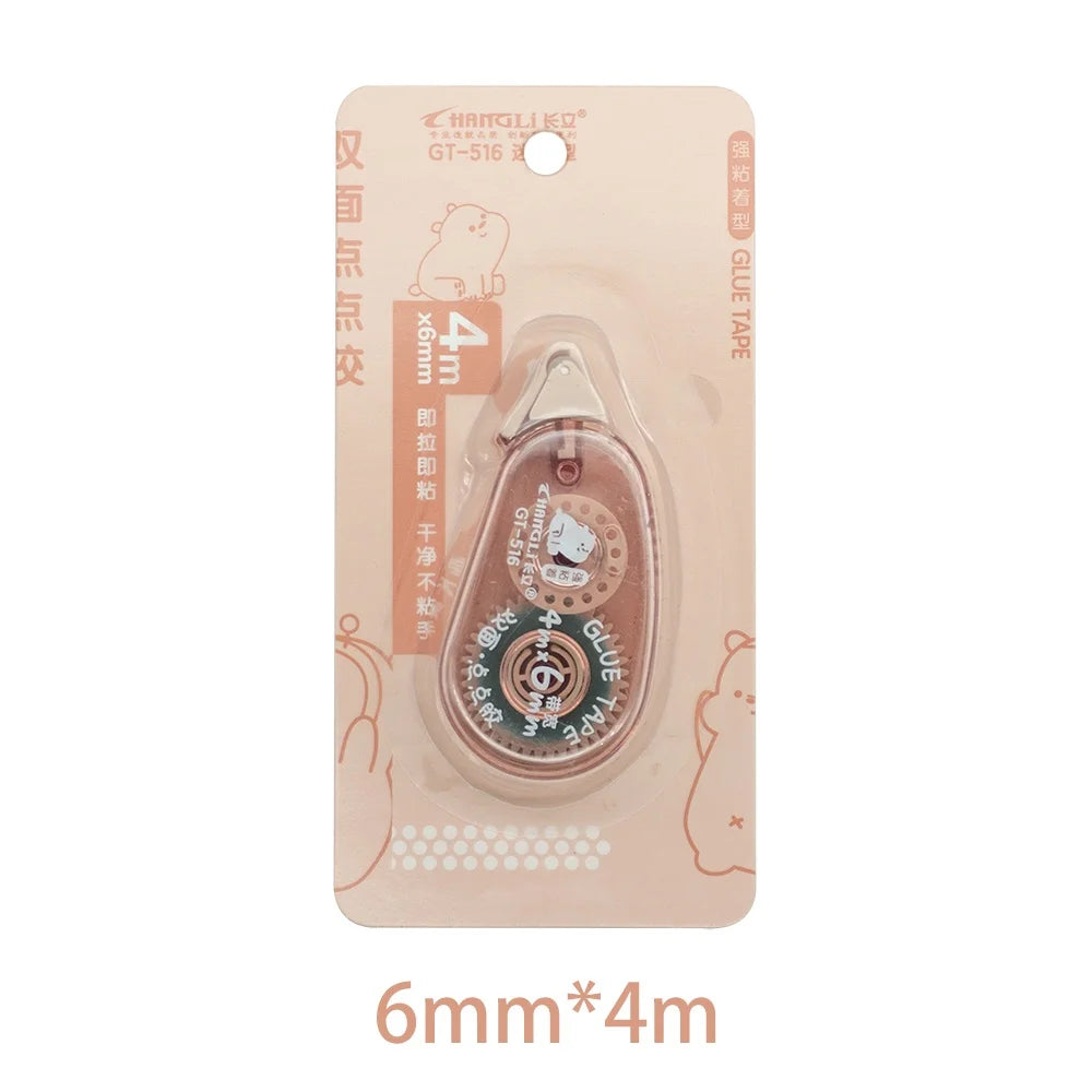 6m*6mm Dot Glue Tape DIY Scrapbooking Creative Stationery School Supplies Transparent Double Sided Adhesive Roller Tape Qme H4m