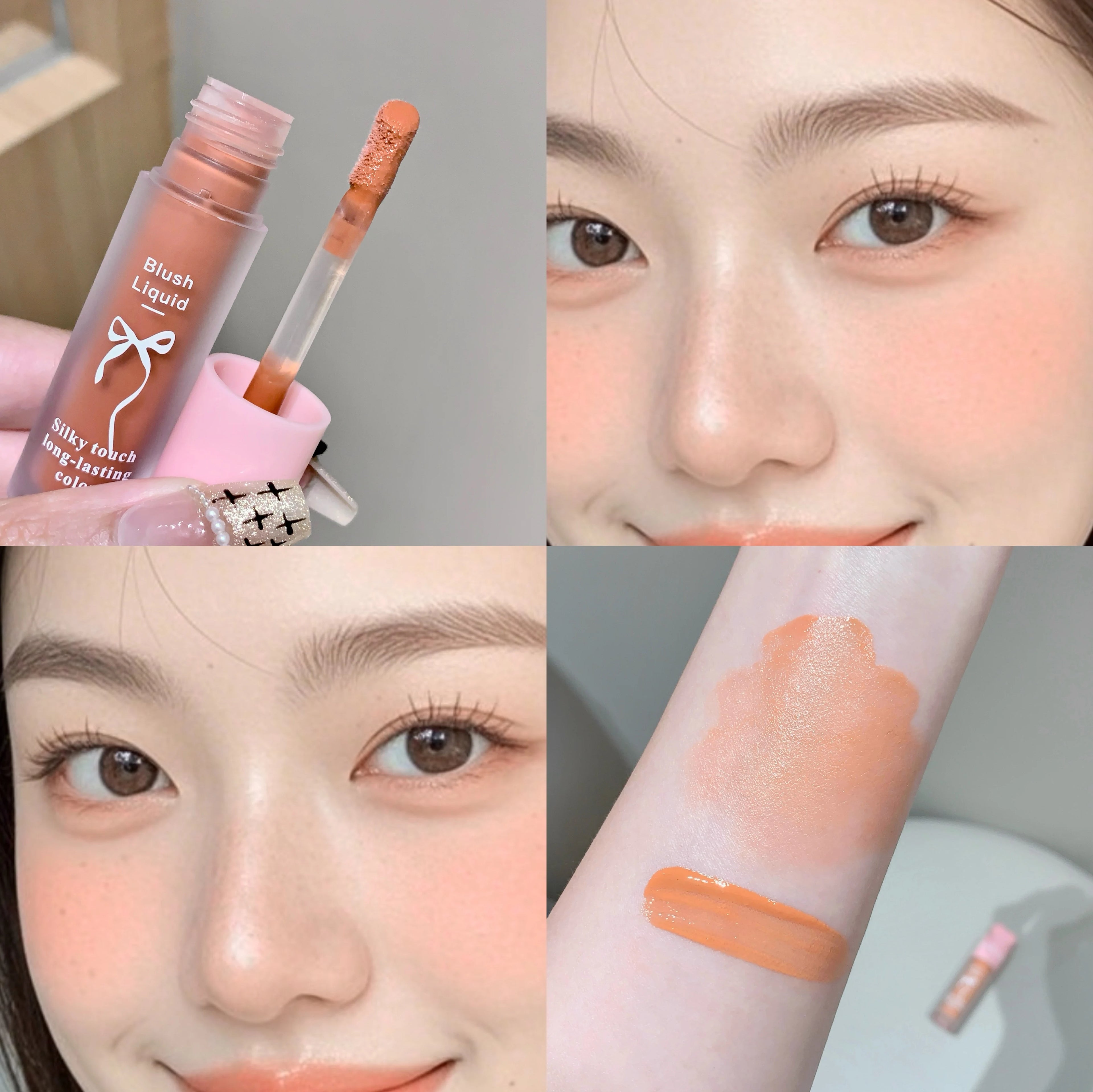 SHAQINUO Liquid Blush Natural Low Saturation Water Light Sponge Brush Qme S9027-6