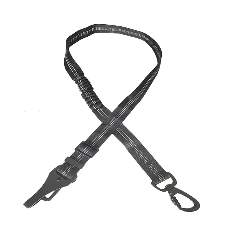 2pcs 3-in-1 Adjustable Reflective Bungee Tether Dog Car Harness with Clip Hook Latch & Buckle for Dogs Pets Safety Seatbelt Qme