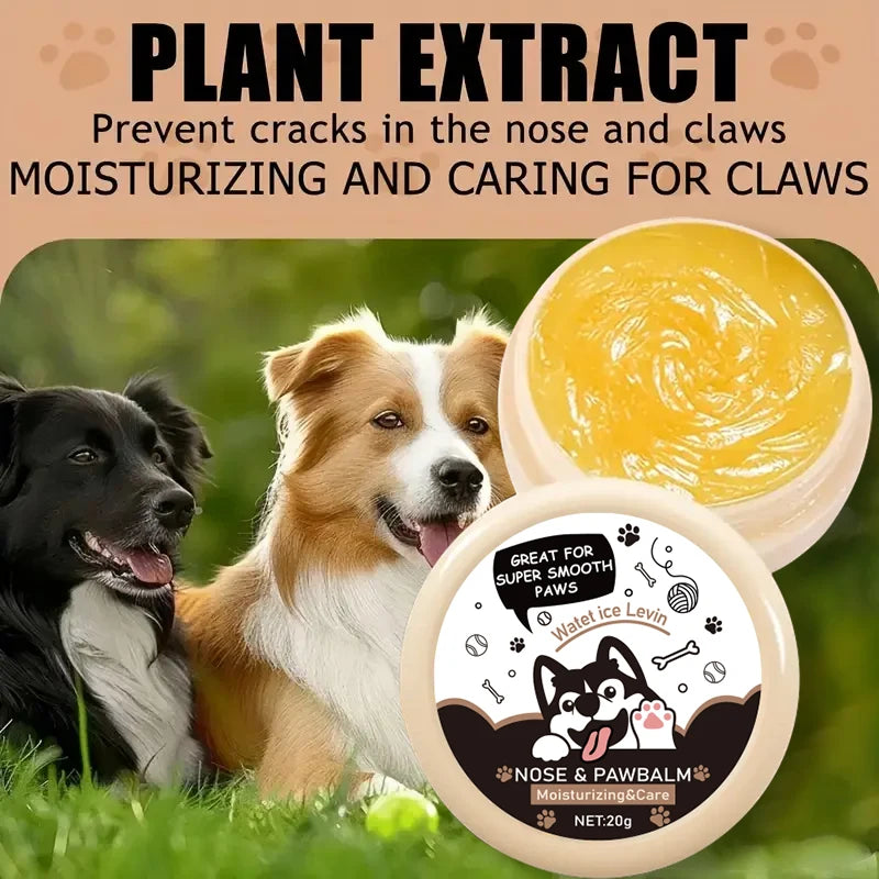 20g Dog Nose and Paw Balm Dog Paw Cream Cats Dogs Paw Protector Cream Pet Feet Moisturizer Pet Crack Feet Repair Pet Accessories Qme