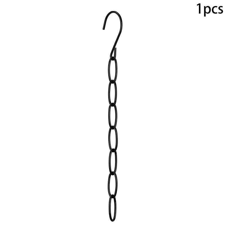 1 Stainless Steel Clothes Hanger Organizer Efficient Clothing Storage Qme black-1 300mm