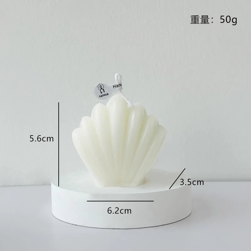 Nordic Minimalist White Scented Candle Atmosphere Home Decor Wedding Arrangement Cylinder Geometric Shape Fragrance Candle Qme J-0259