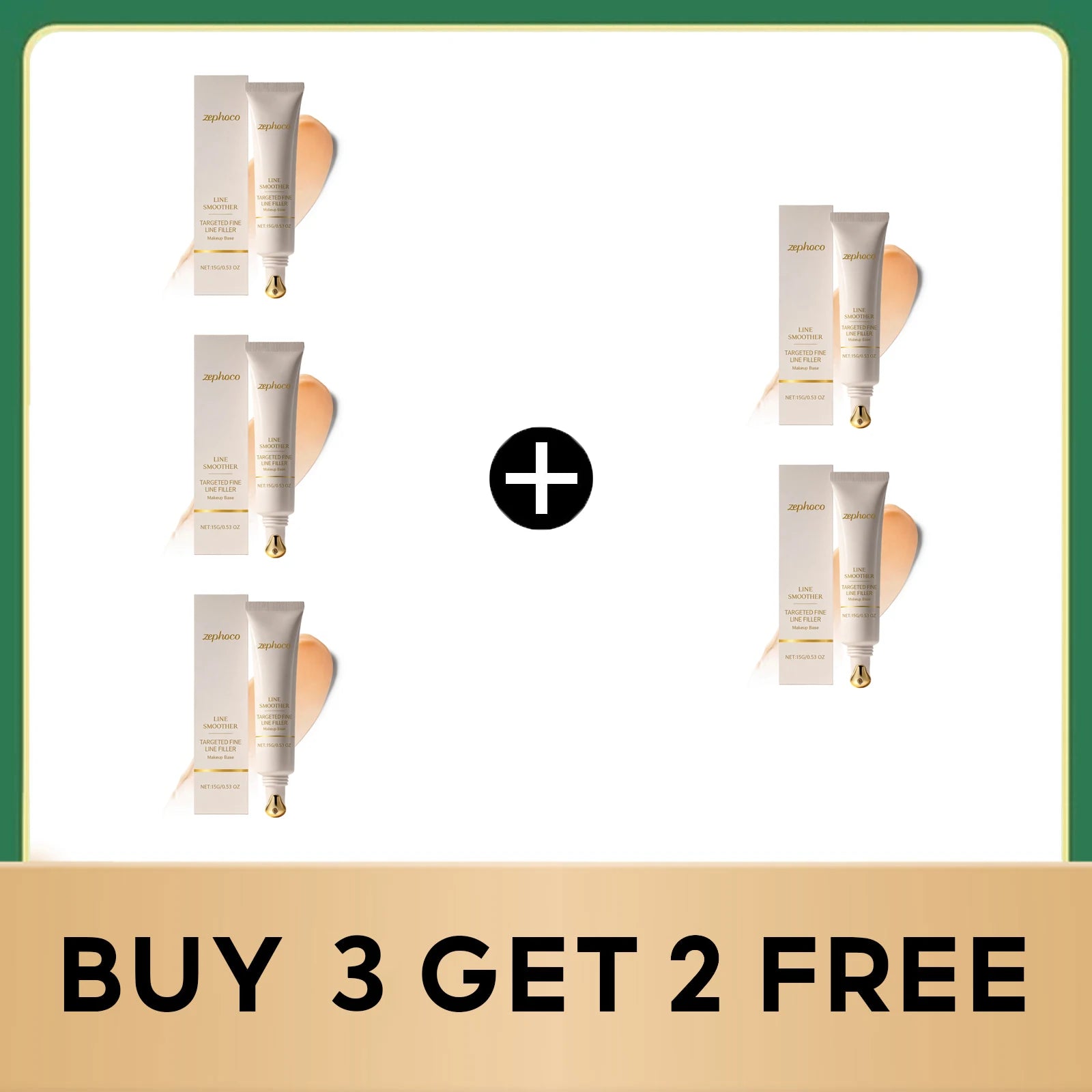 Zephoco Pre-makeup Facial Moisturizer Fine Line Filler Waterproof Qme Buy 3 get 2 free