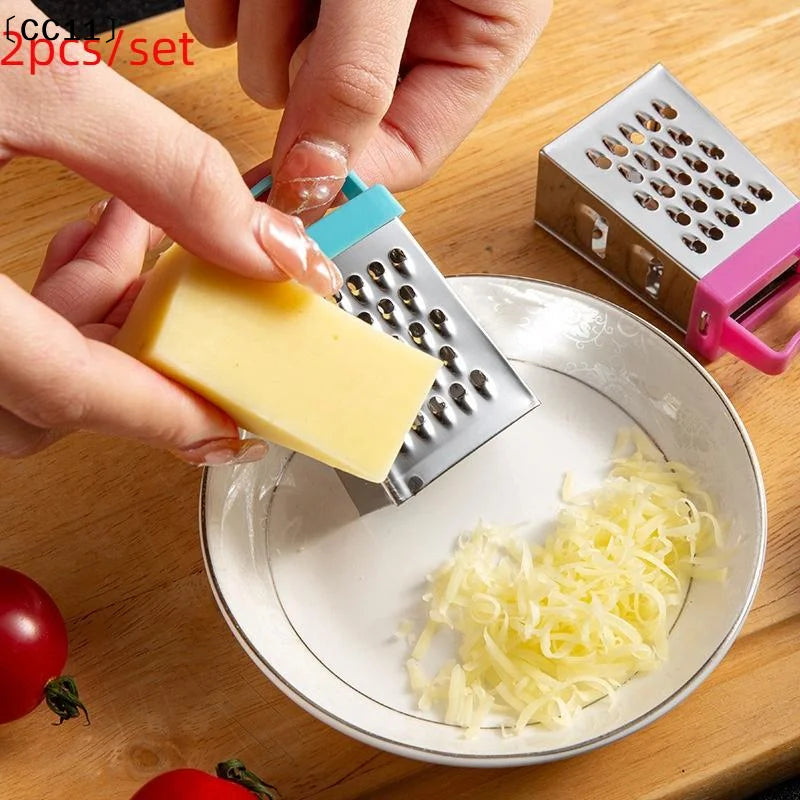 Mini Stainless Steel Four-sided Cucumber Grater Fruit Planer Cheese Qme
