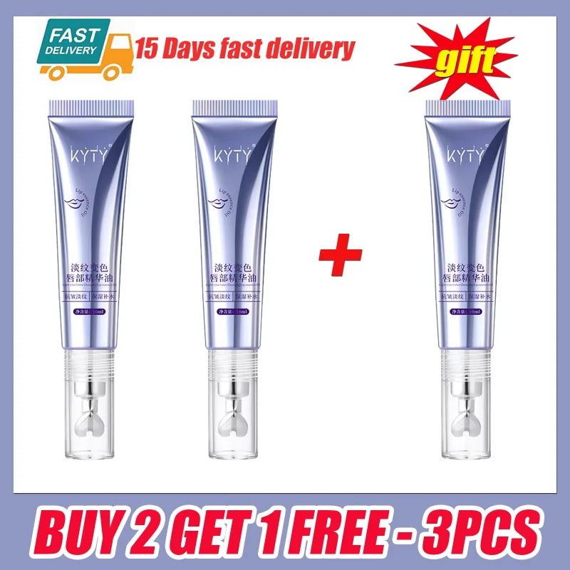 Instant Lip Plumping Essential Oil Nourishing Antiwrinkle Moisturising Sexy Lip Care Ultimate Plumping Lip Gloss Serum Cosmetics Qme 3pc