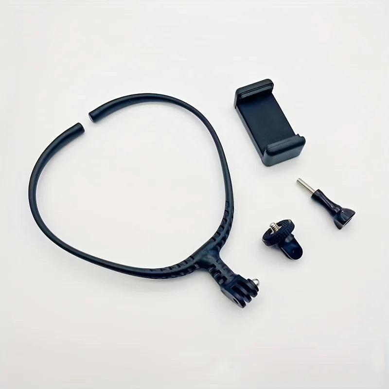 Neck Mount Phone Holder - POV Vlogging First-Person View Smartphone Stand Qme 1set