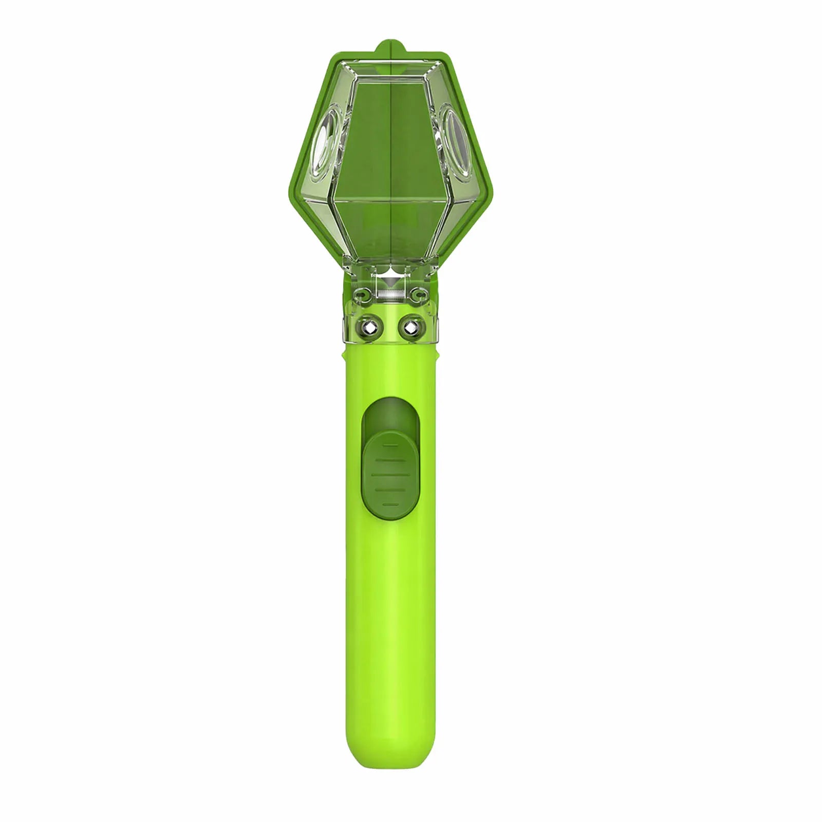 Multifunctional Portable Insect Catcher Push Type Transparent Observer Box Bug Catcher with Magnifying Glass Comfortable Grip Qme Green