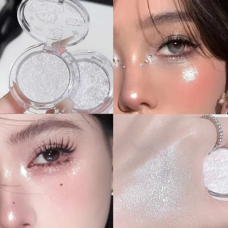 Highlight Face Brightening Palette Natural Luster Pearlescent Qme