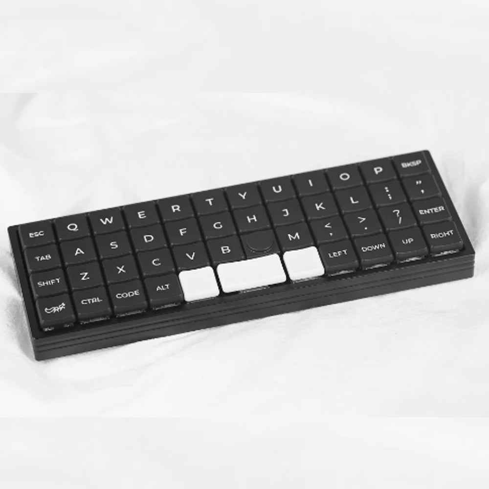 Chosfox Geonix48V Low Profile Keyboard Portable Mechanical Keyboard DIY Hot Swap Kit Support QMK/VIA for Kailh 1350 Choc Switch Qme