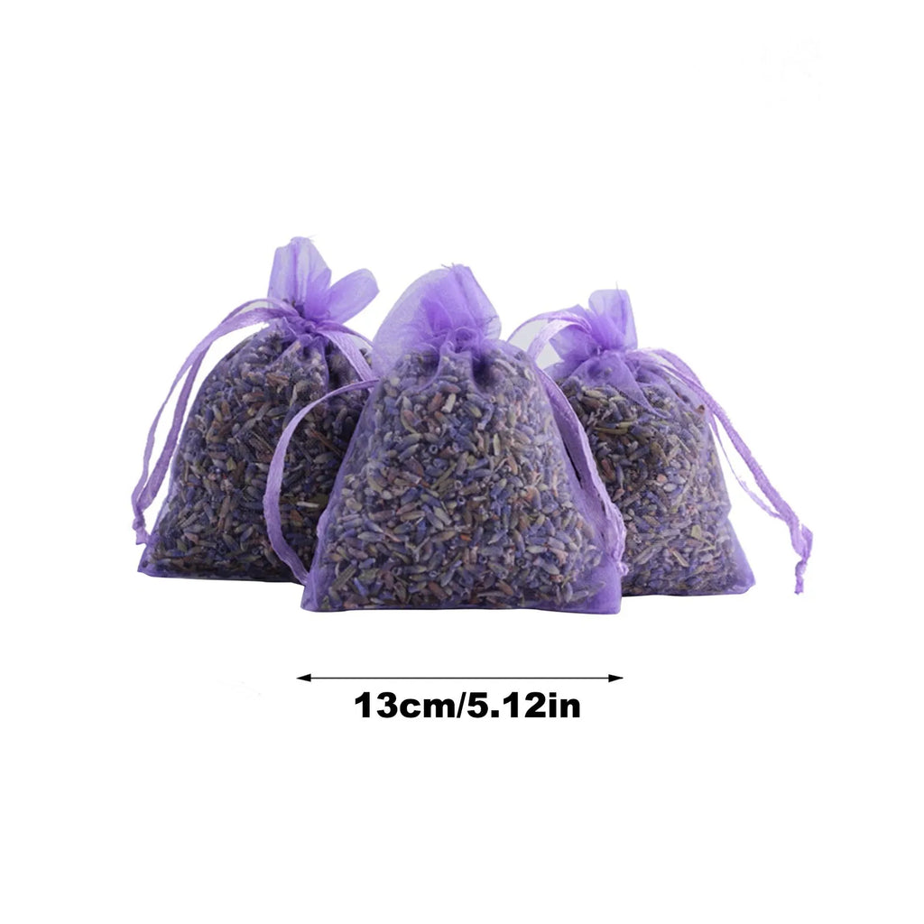 Home Cabinet Sachets Bags Natural Dried Lavender Sachets for Relaxing Sleeping Strong Smell Fresh Scents Car Air Fresheners Qme