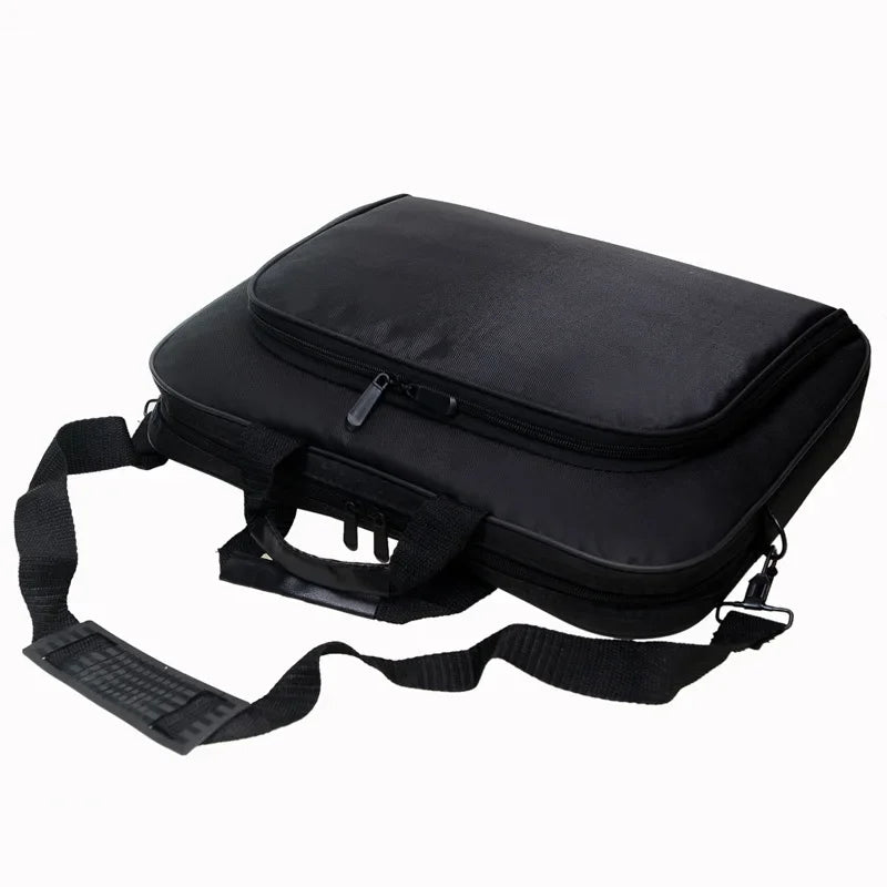 15.6 Inch 17 In Laptop Bag Business Portable Nylon Computer Handbags Laptop Shoulder Handbag Zipper Shoulder Simple Style Qme