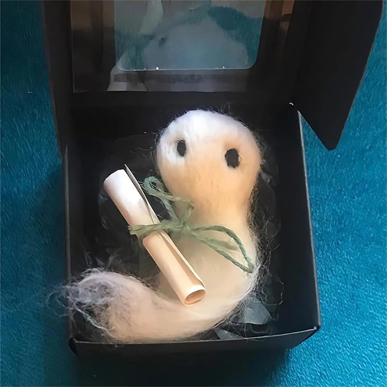Adopt A Ghost - Cute Ghost Doll, One-of-a-Kind Ghost Friends, Ghost Toy, Halloween Creative Decoration Plush Toy Qme