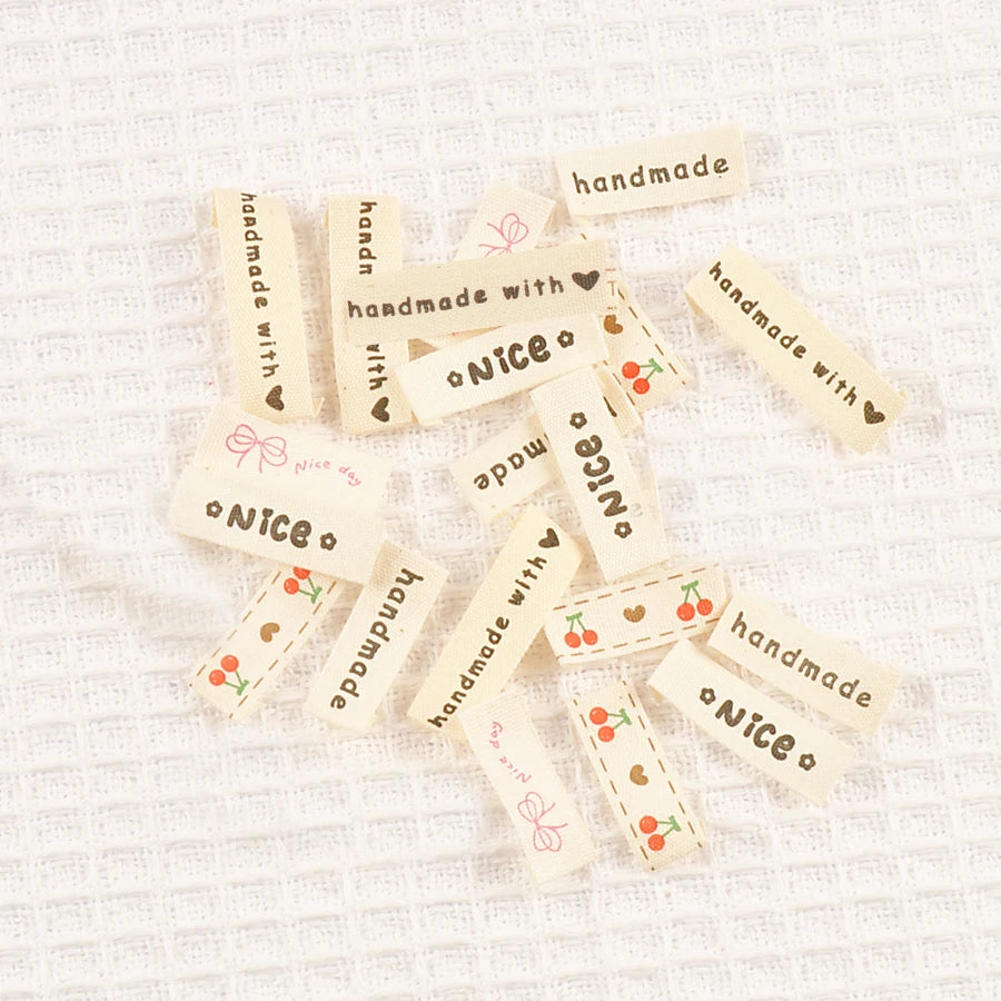 50pcs 8-40mm Mixed Pattern Label Handmade DIY Label For Clothing Labels Shoe Bag Accessories Artistic Decorations cp3806 Qme