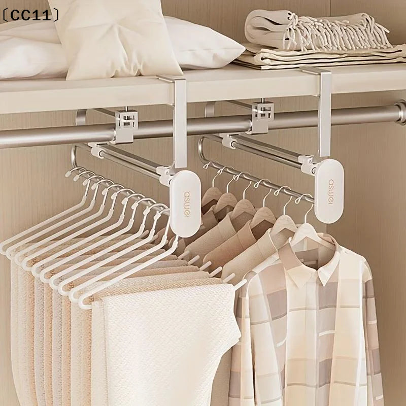 Space-saving Extendable Trouser Skirt Hooks Durable Portable Home Qme