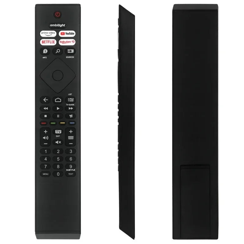 BRC0984501 For Philips Android Smart Network TV Remote Control 398GR10BEPHN0041BC 4K UHD Android TV 43/50/55PUS7906/12 Qme black