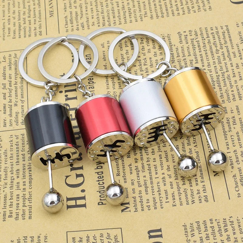 A Mini Gear Shift Keychain Modeled After Car Parts, Featuring a Cool Design for Automotive Enthusiasts to Carry Daily Qme