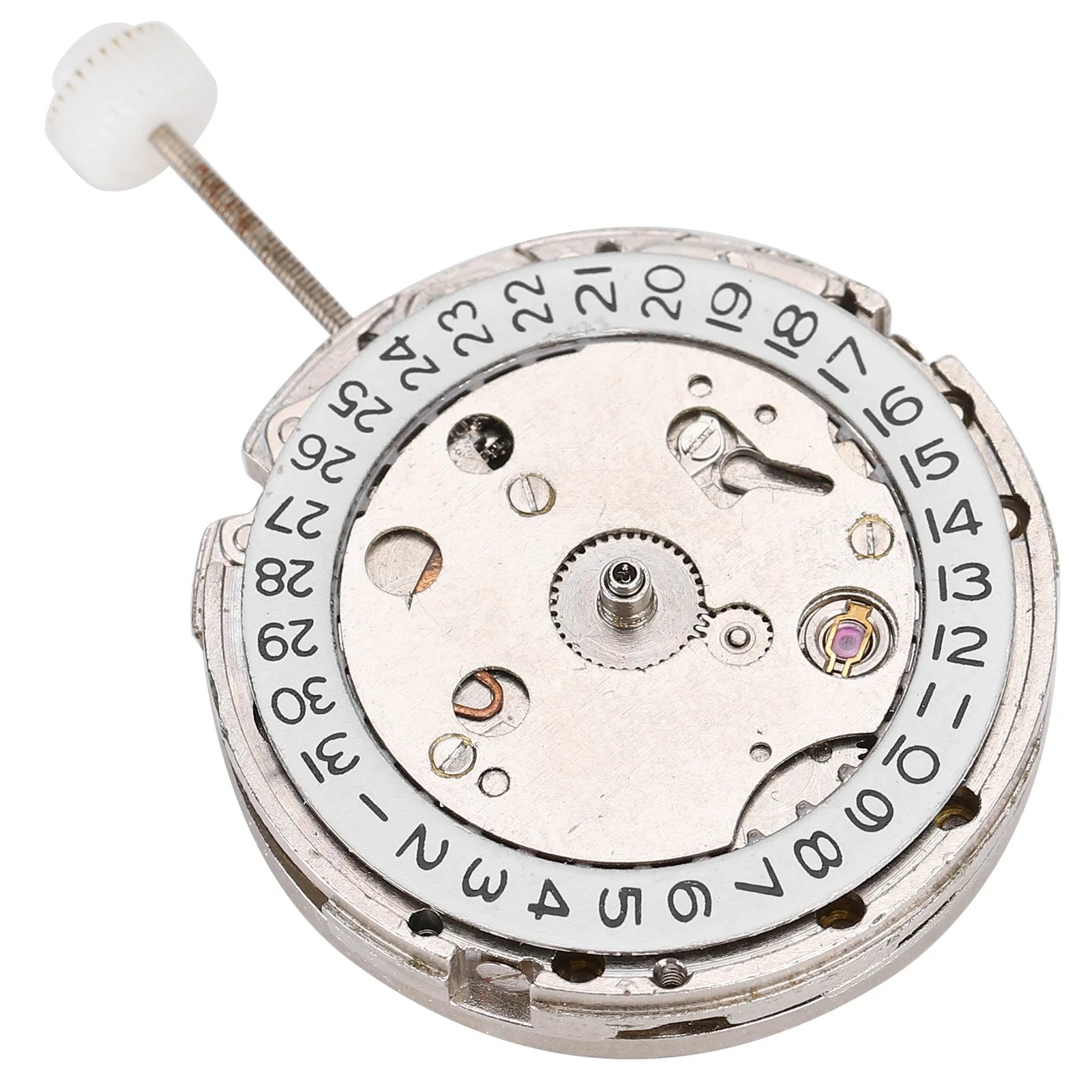 2813 Watch Movement Automatic Mechanical Watch Movement Replacement Part White Mechanical Watch Movement for Watchmaker Qme