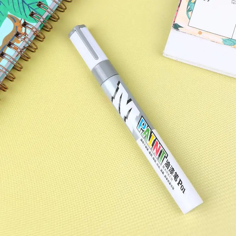 Waterproof Marker Paint Pen Vehicle Touch-up Tyre Oily Markers Quick Qme Silver