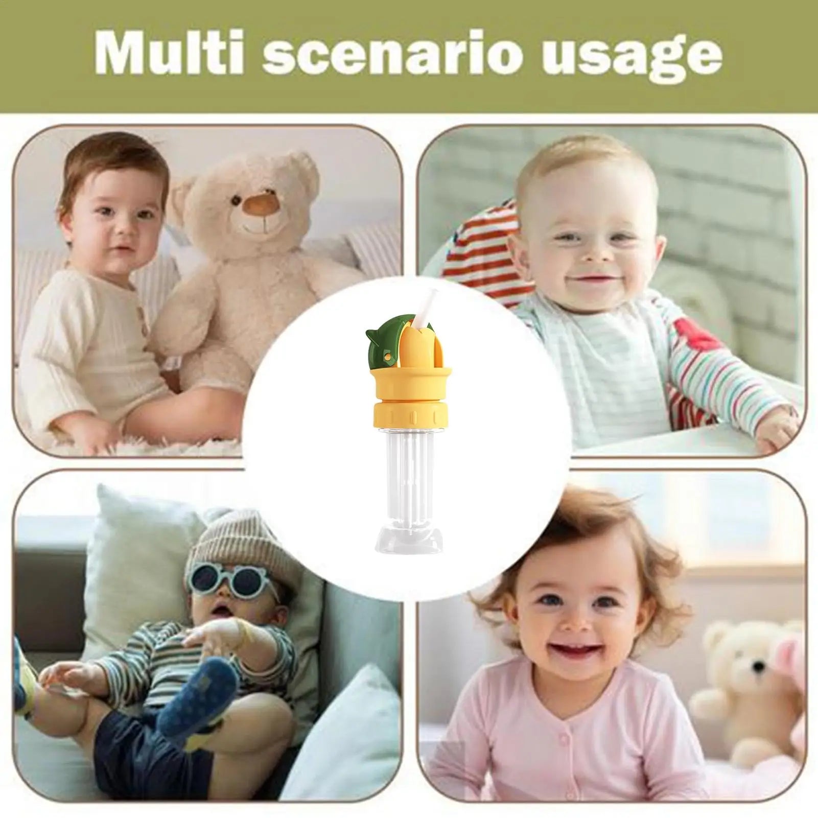 Water Bottle Cap Straw Universal Reusable Adapter Home Travel Car Qme