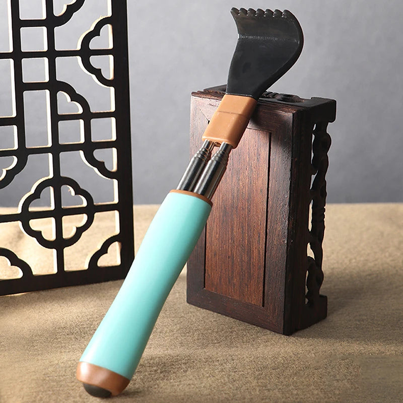 Stainless Steel Retractable Scratcher Portable Telescopic Back Itch Qme Blue
