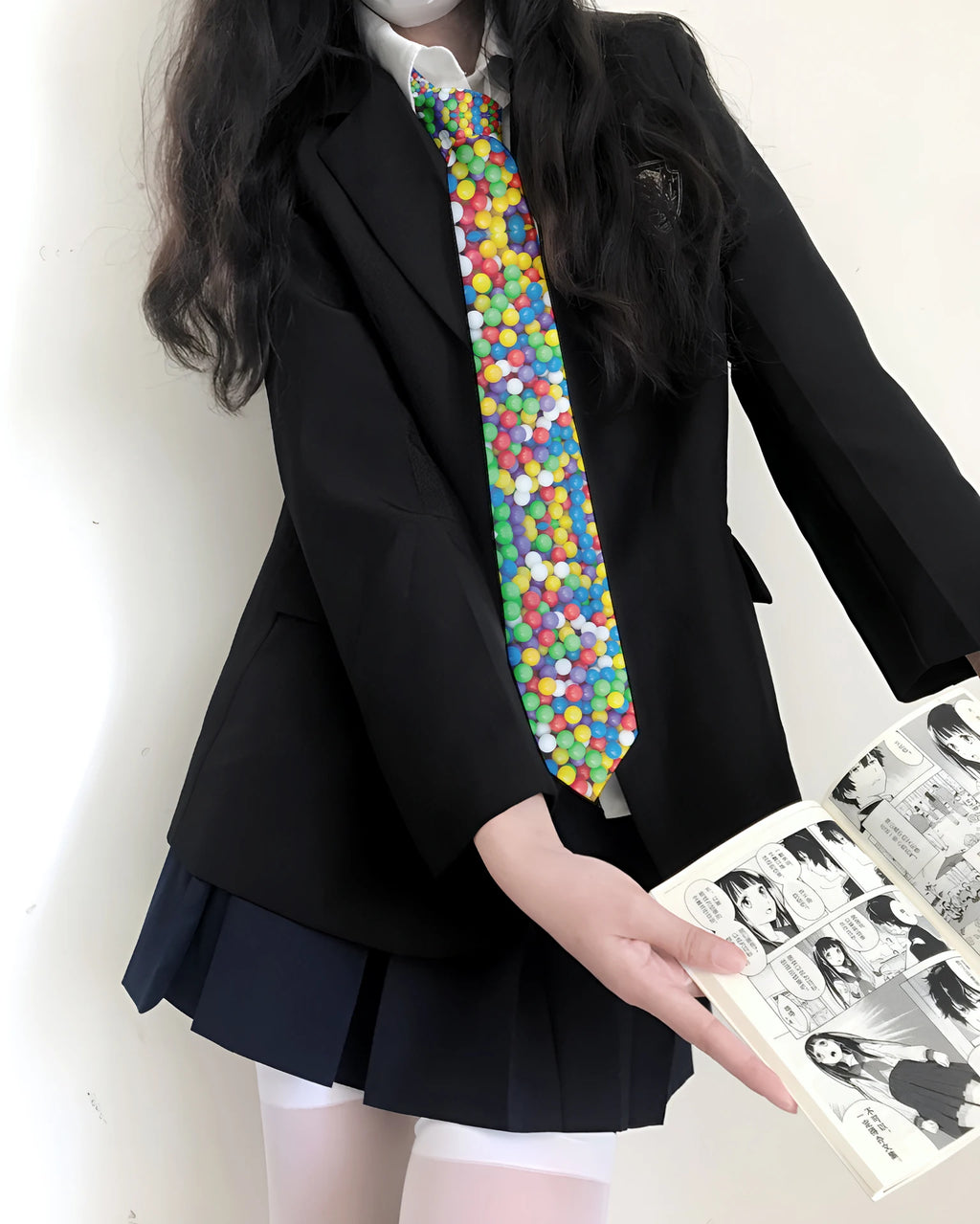 Funny Candy Snacks Printed Tie Unisex Casual Creative Novelty Men's Qme