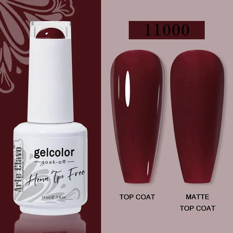 Arte Clavo Red Series Nail Polish Party Colors Gel Varnishes All
