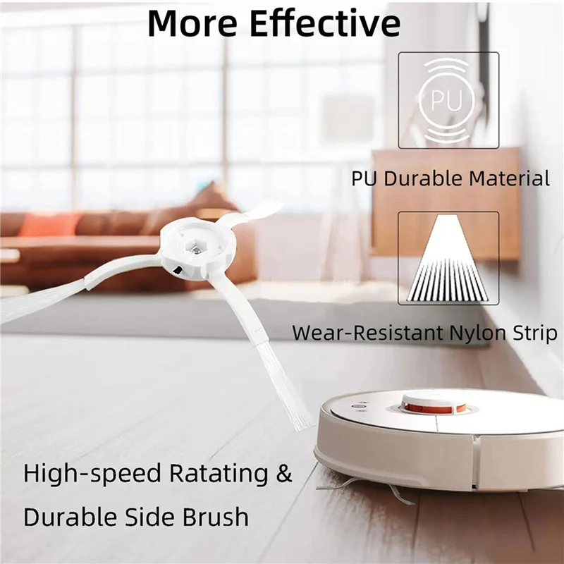 A02F-12X Side Brush For Roborock S4 S5 S50 S51 S6 S45 Max Vacuum Cleaner Accessories Qme