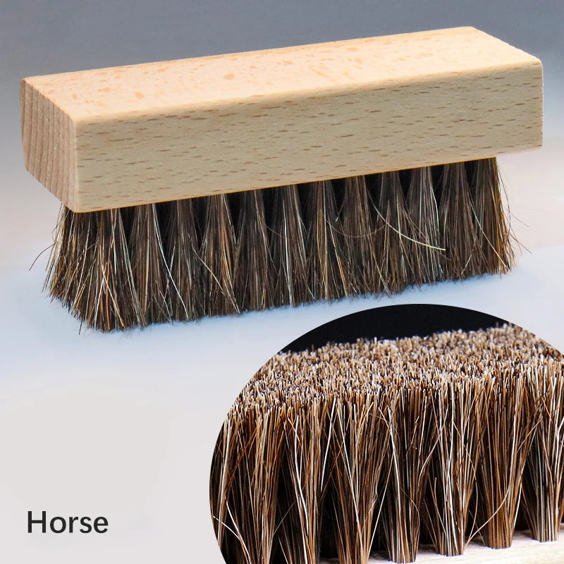 Polishing And Cleaning Brush Horse Hair Wood Brush Leather Shoe Care And Cleaning Shoe Brush Qme style 7