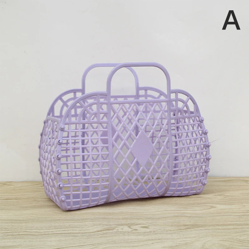Shopping Basket Home Storage Organization Detachable Shower Plastic Qme A