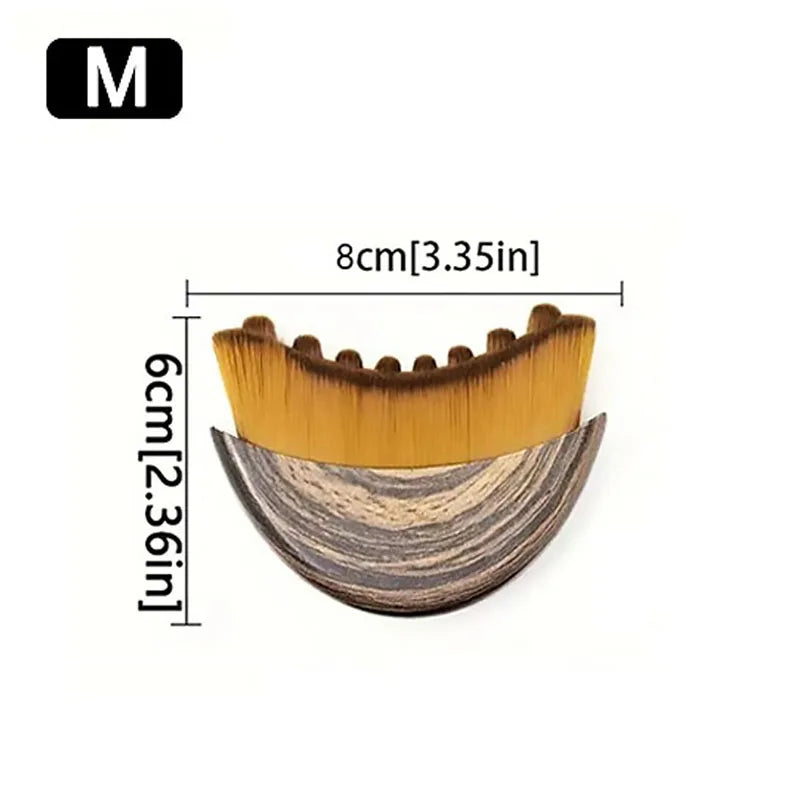 Lymphatic Contour Face Brush Ergonomically Designed Fit Sculpting Qme M-Bagged