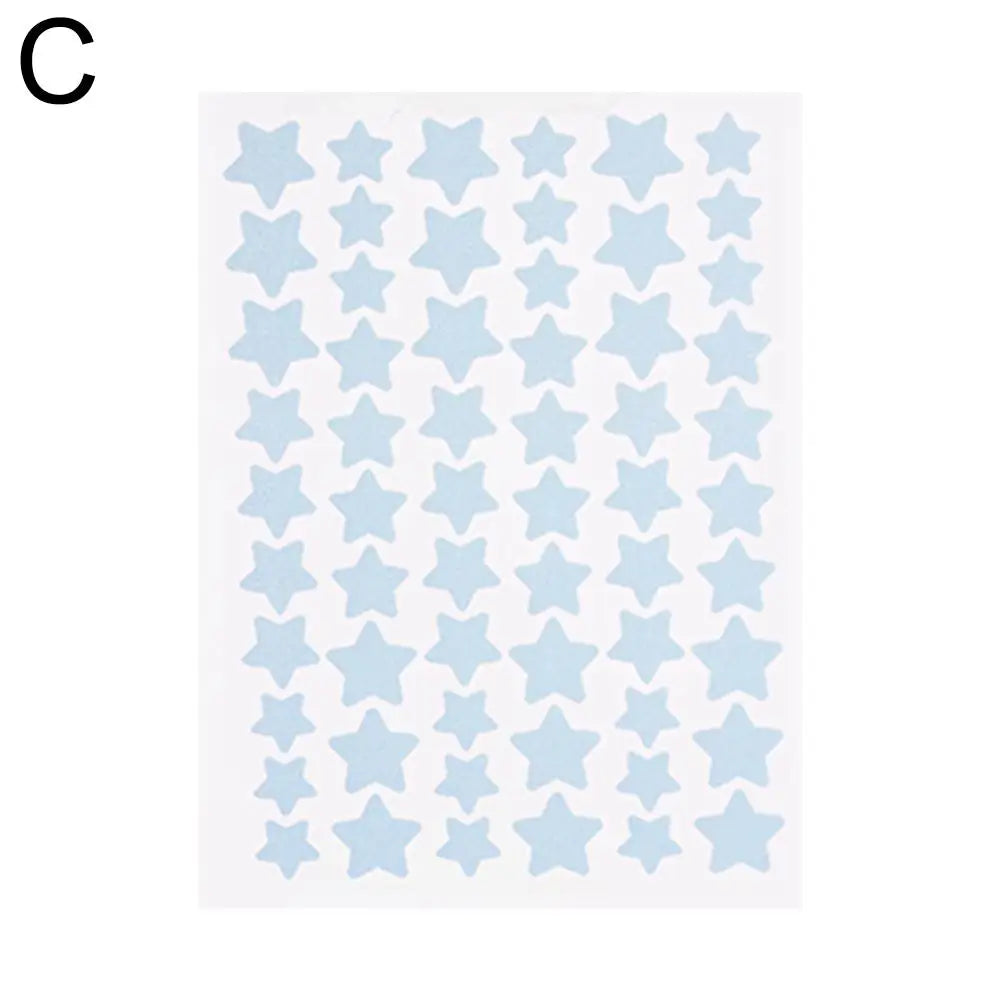 60pcs Invisible Star Shape Acne Patch Acne Marks Cover Patch Waterproof Sweat Proof Pimple Remover Tool Skin Care For Men Women Qme Blue CN