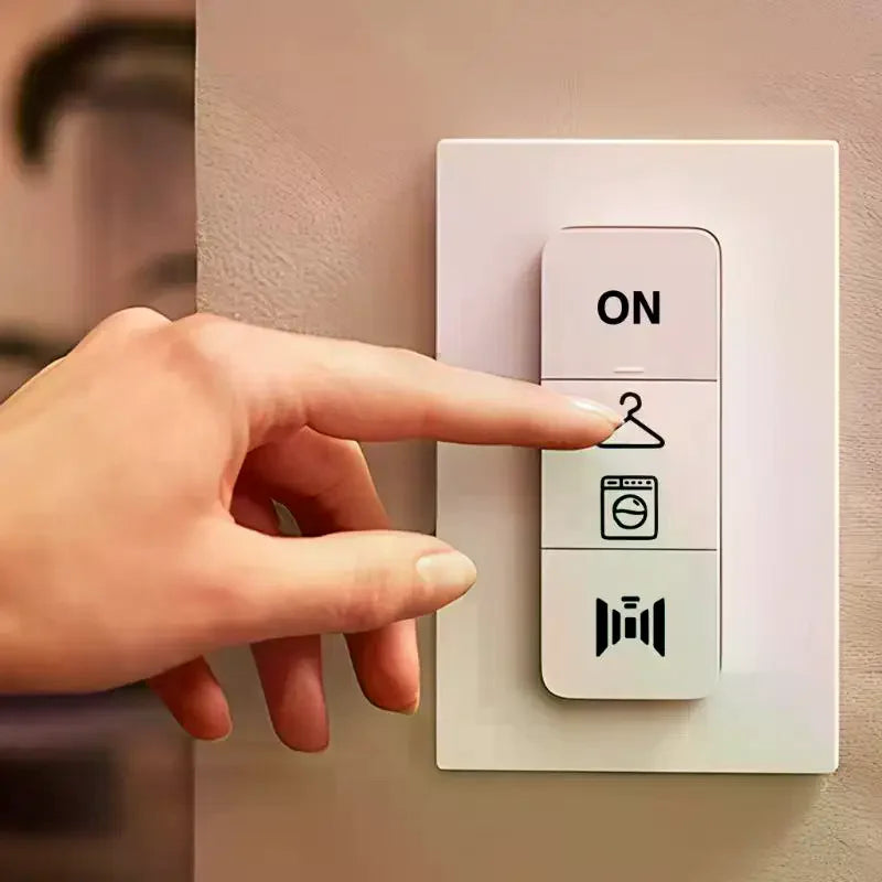 1PCS Clear Transparent Light Switchs Label Sticker Waterproof Switchs Panel Labels For Home Office Bedroom Kitchen Qme
