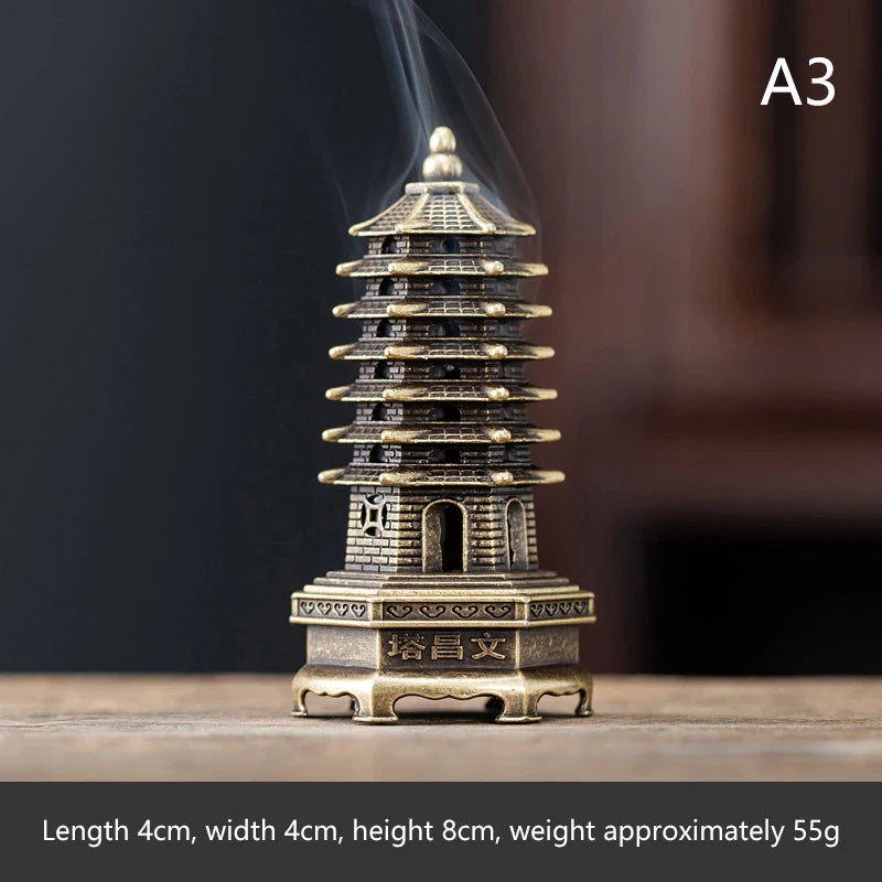 Yoga Meditation Bedroom Ambiance Home Decor Brass Incense Burner Qme A3