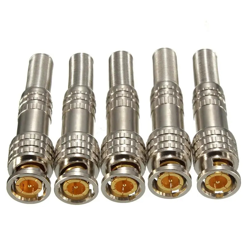30pcs/lot BNC Male Connector RG-59 for Coaxical Cable Brass End Crimp Cable Screwing CCTV Camera BNC connector by ESCAM BNC01 Qme