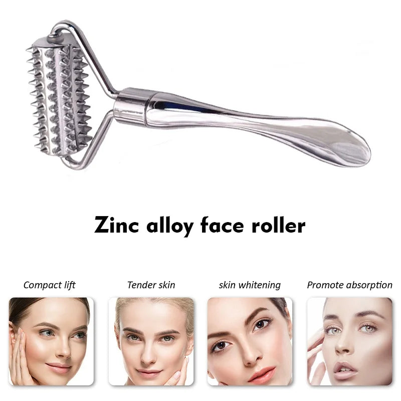 Stainless Steel Pointed Roller Spatula Massage Ball Stone Face Qme