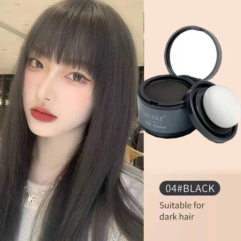 4 Color Hair Line Powder Black Root Up Natural Instant Waterproof Hairline Shadow Concealer Coverage Paint Repair Fill In Hair Qme 01-black