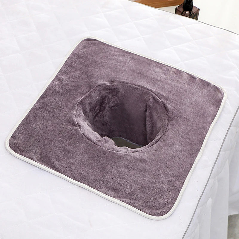 35 Velvet Thickened Beauty SPA Massage Table Planking Face Towel Qme Dark purple