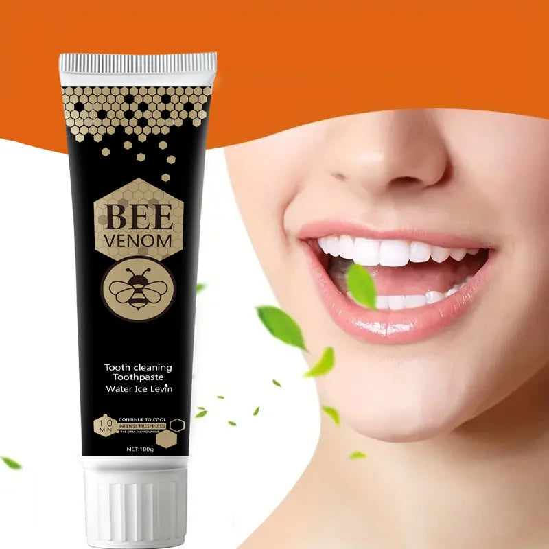 Bee Venom Mint Care Deep Cleansing Toothpaste: Freshens Breath, Gentle Foam, Bee Venom Extract Helps Promote Healthy Teeth - 100g Tube Qme