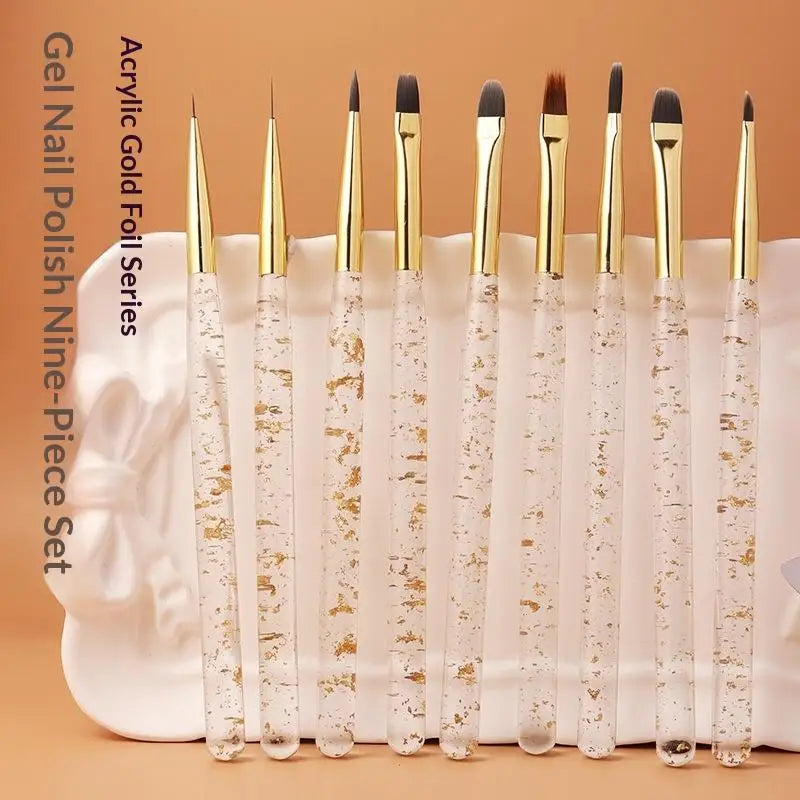 Professional UV Gel Acrylic Nail Art Brush Pen Detailed Painting Qme