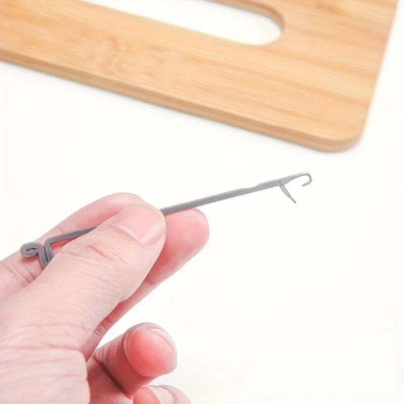 Sweater Repair Hook Needles Stainless Steel Knitting Mending Needle Tool for Wool Knit Clothes Socks Hole Fix Qme
