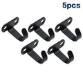 5Pcs Stainless Steel Screw Mounted Ceiling Hooks, Under-Shelf Towel, Heavy Duty Hanger For Bathroom Cabinet Garage Qme B