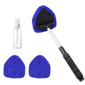 Car Windshield Cleaner Tool Bonnet Microfiber Cloth Inside Cleaning Qme Blue