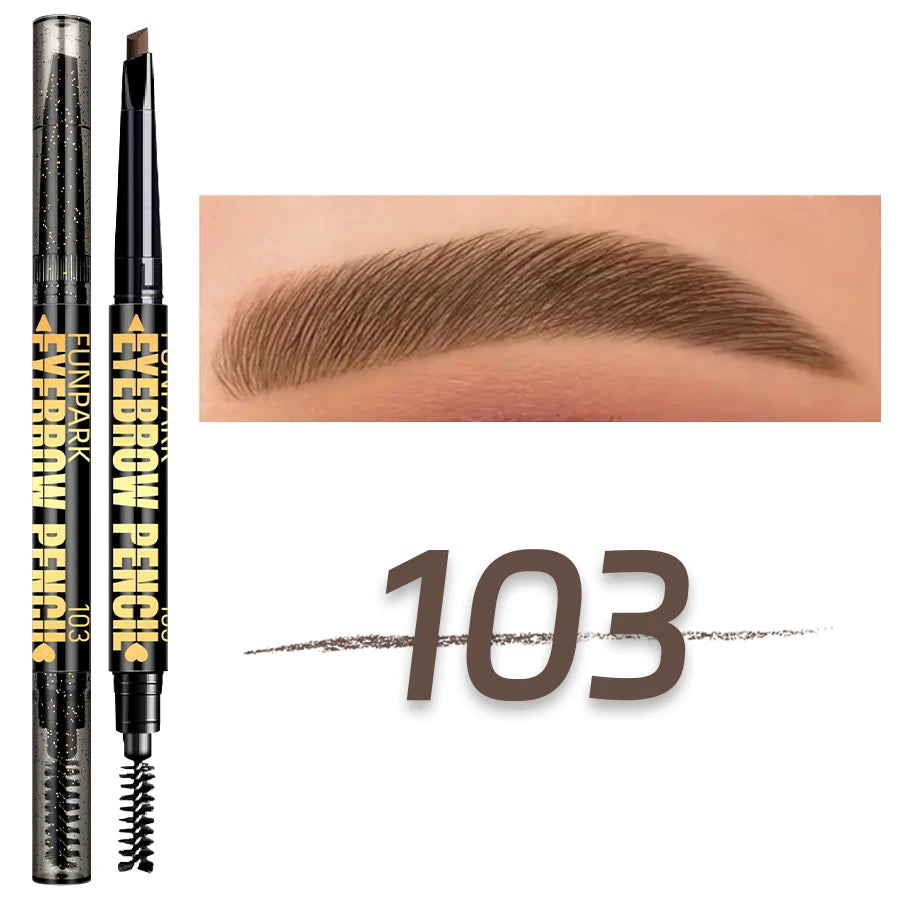 Double-head Eyebrow Pencil Pigment Non-fading Waterproof Durable 5 Qme 103