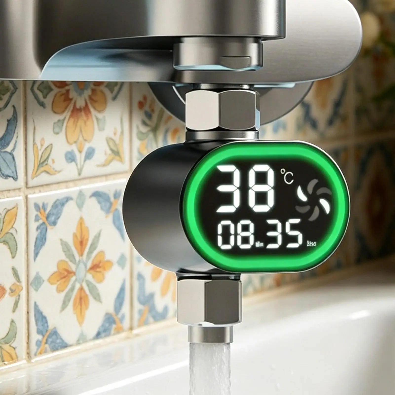 NEW Shower Temperature Monitor Precision LED Digital Display Digital Water Temperature Monitor For Bathroom Kitchen Hotel Gym Qme